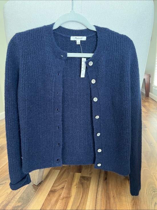 Madewell Sweaters - Madewell Navy Cloudsoft Cardigan